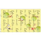 テニスボールのライフはコートの方が良い テーブルクロス (正面(横))