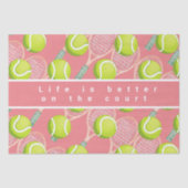 テニスボールのライフはコートの方が良い 薄葉紙 (正面)