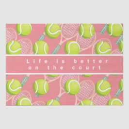 テニスボールのライフはコートの方が良い 薄葉紙