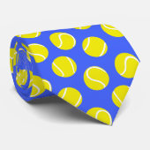 テニスボールのラケットは黄色と青のネクタイをスポーツする ネクタイ (ロール)