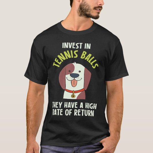 テニスボールへの投資I株式市場会計士I Tシャツ (正面)