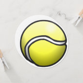 テニスボールをハッピーバースデーカード カード (正面/裏面インサイチュ)