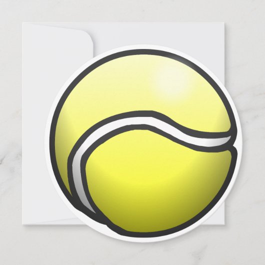 テニスボールをハッピーバースデーカード カード (正面)