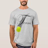 テニスボールを使ったテニス Tシャツ (正面)
