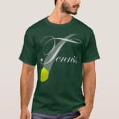 テニスボールを使ったテニス Tシャツ (正面)