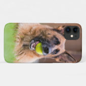 テニスボールを持つドイツ人の羊飼い Case-Mate iPhoneケース (裏面(横))
