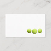 テニスボールを青にしたインストラクターコーチの 名刺 (裏面)