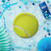 テニスボールイエロースポーツチーム ペーパープレート (パーティー)