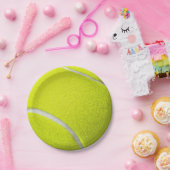 テニスボールイエロースポーツチーム ペーパープレート (パーティー)