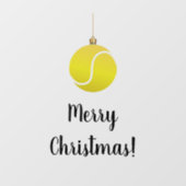 テニスボールオーナメントメリークリスマスフェスティバル文字 ウィンドウサイン (シート)