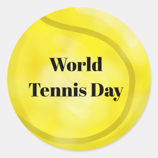 テニスボールカスタマイズステッカー ラウンドシール (正面)