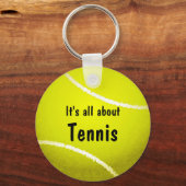 テニスボールキーチェーン キーホルダー (正面)
