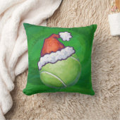 テニスボールクリスマスグリーン クッション (ブランケット)