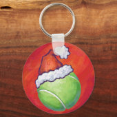 テニスボールクリスマス キーホルダー (正面)