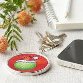 テニスボールクリスマス キーホルダー (側面)