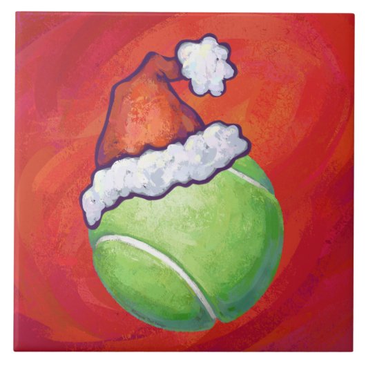 テニスボールクリスマス タイル (正面)