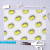 テニスボールスポーツテーマ 薄葉紙 (クラフト)