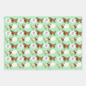 テニスボールセットの夢 ラッピングペーパーシート (正面3)