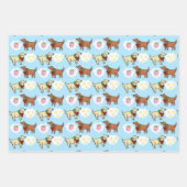 テニスボールセットの夢 ラッピングペーパーシート (正面2)