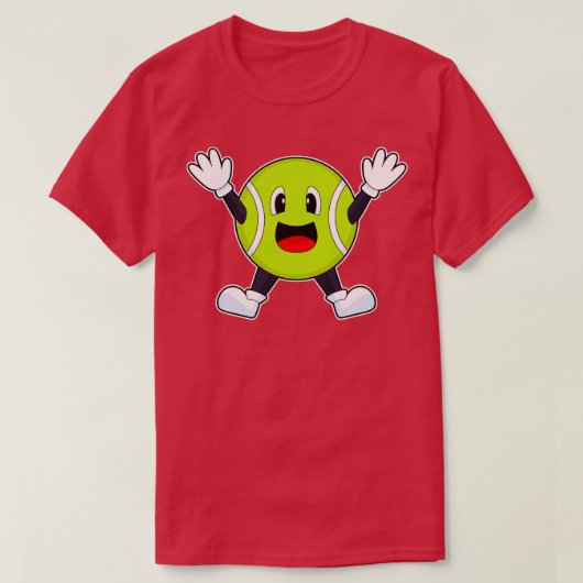 テニスボールテニス Tシャツ (デザイン正面)