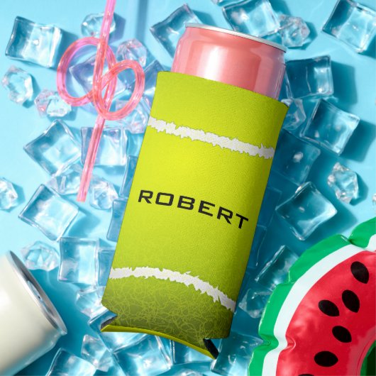 テニスボールデザインセルツァークーラーボックス スリム缶クーラー (インサイチュ 夏)