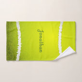 テニスボールデザインバスタオルセット バスタオルセット (ハンドタオル)