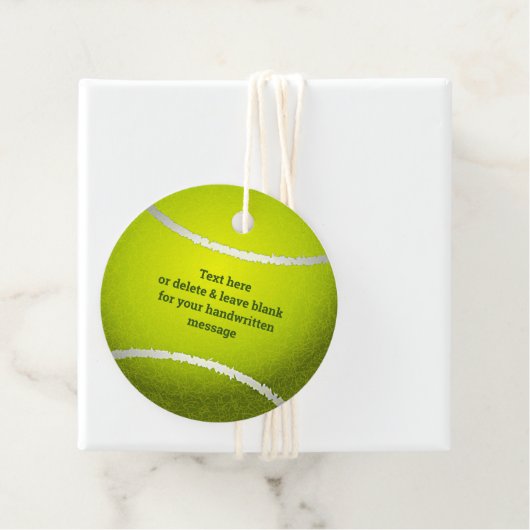テニスボールデザインビーフカード フェイバータグ (インサイチュ)