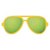 テニスボールデザインフォトサングラスシェード アビエーターサングラス (正面)