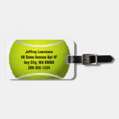 テニスボールデザインラゲッジタグ ラゲッジタグ (正面横)