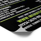 テニスボールデザイン、テニスのレッスン/クラス広告 ポスター (角)