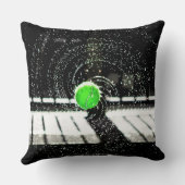 テニスボールネット水スパイラルアート クッション (裏面)