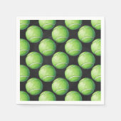 テニスボールパターン スタンダードカクテルナプキン (正面)
