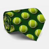 テニスボールパターン ネクタイ (ロール)