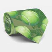 テニスボールパターン ネクタイ (ロール)