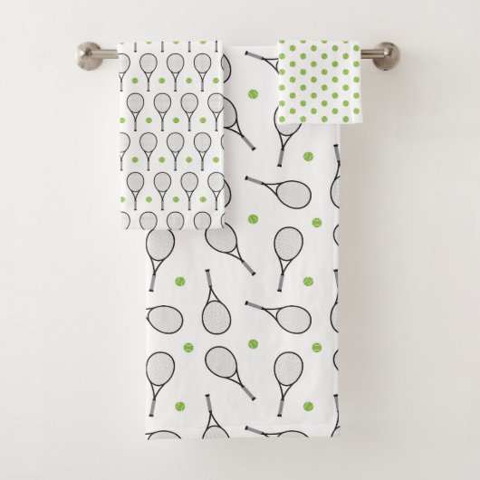 テニスボールパターン バスタオルセット (インサイチュ)