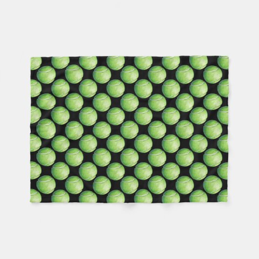 テニスボールパターン フリースブランケット (正面(横))