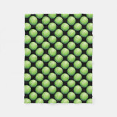 テニスボールパターン フリースブランケット (正面)