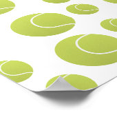 テニスボールパターン ポスター (角)