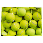 テニスボールパターン ラージペーパーバッグ (裏面)