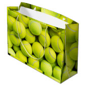 テニスボールパターン ラージペーパーバッグ (裏面アングル)