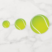 テニスボールパーティーテーブル紙吹雪 コンフェッティ (正面)