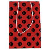 テニスボールプリントクリスマスパーティー好意抱き枕 ミディアムペーパーバッグ (正面)