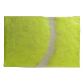 テニスボールプリントパターン背景 枕カバー (裏面)