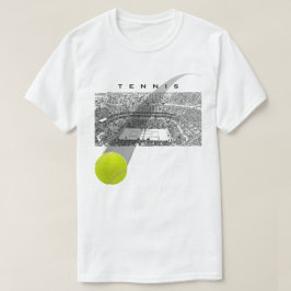 テニスボールモーションのテニストーナメント Tシャツ