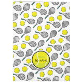 テニスボールラケットコーチ名クリップボード クリップボード (裏面)