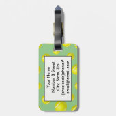 テニスボールラケットデザインラゲッジタグ ラゲッジタグ (裏面縦)