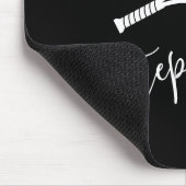 テニスボールラケットモノグラムパーソナライズされた名 マウスパッド (コーナー)