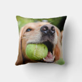 テニスボール付きゴールデンレトリーバー クッション (裏面)