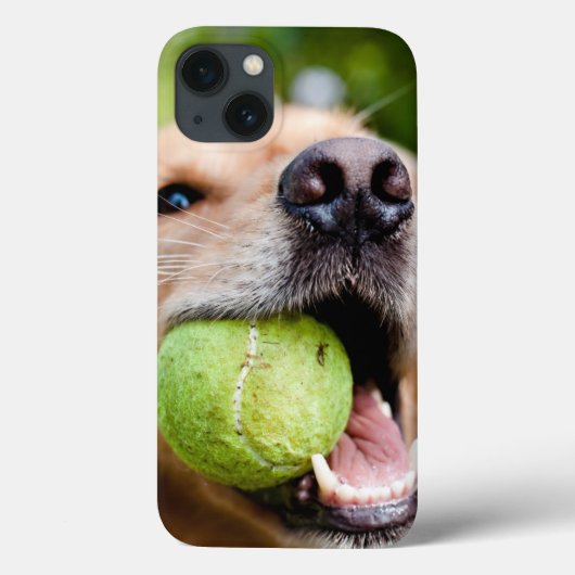 テニスボール付きゴールデンレトリーバー Case-Mate iPhoneケース (裏面)