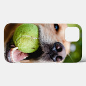 テニスボール付きゴールデンレトリーバー Case-Mate iPhoneケース (裏面 (横))